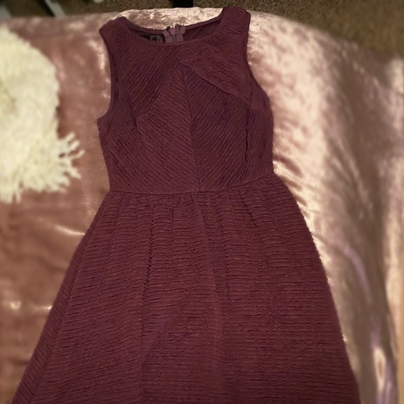 Purple Waffle Dress - Picture 4 of 4